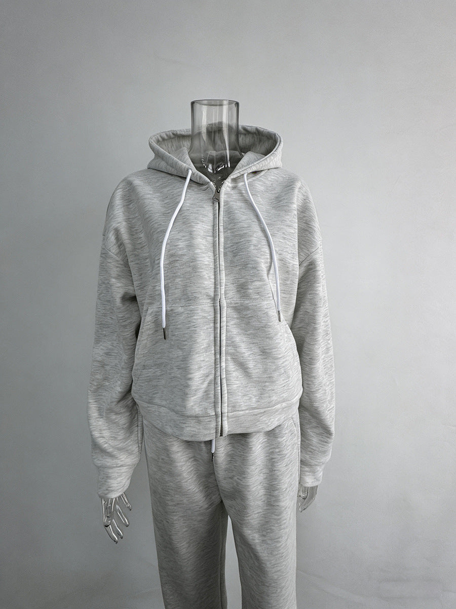 Women’s Zip Up Hoodie & Wide Leg Pants Lounge Set