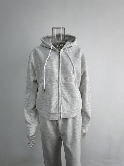 Women’s Zip Up Hoodie & Wide Leg Pants Lounge Set