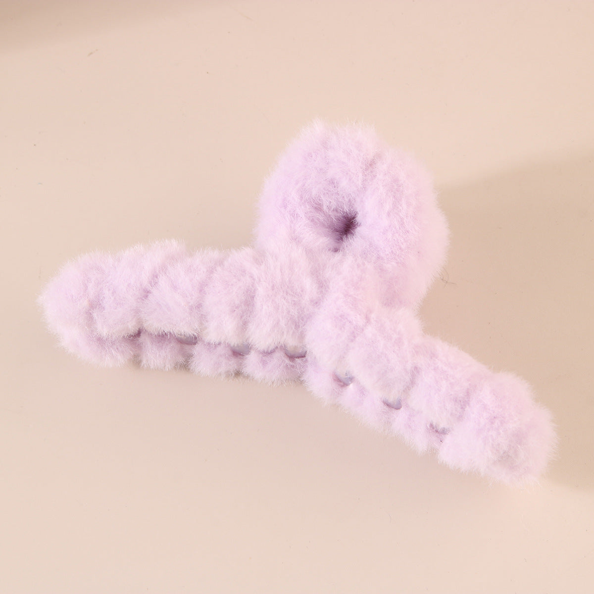 Fuzzy Large Hair Claw Clip for Thick Hair Winter Accessory