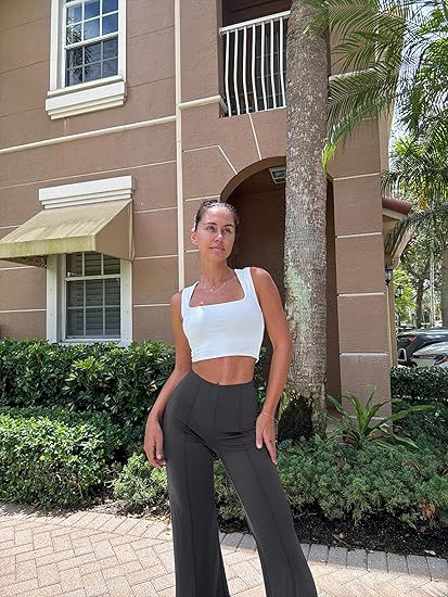Chic High-Waisted Wide-Leg Pants – Effortless Street Style Trousers