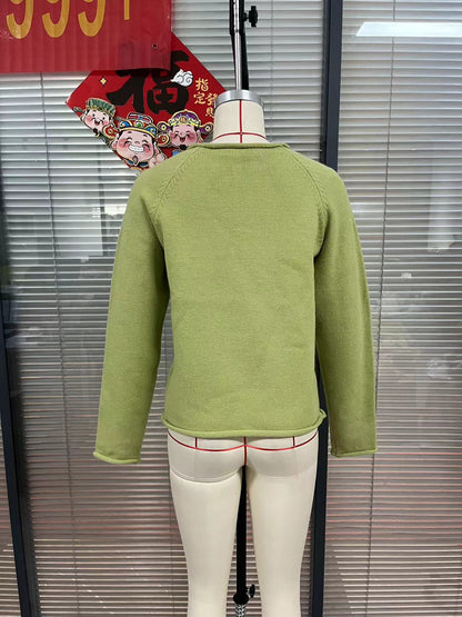 Vintage Whale Oversized Crewneck Knit Sweater