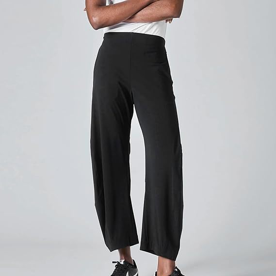 Women's Flowy Barrel Leg Pants Lightweight Travel Casual