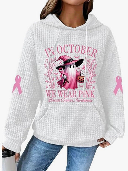 Women's Game Day Football Heart Waffle Hoodie