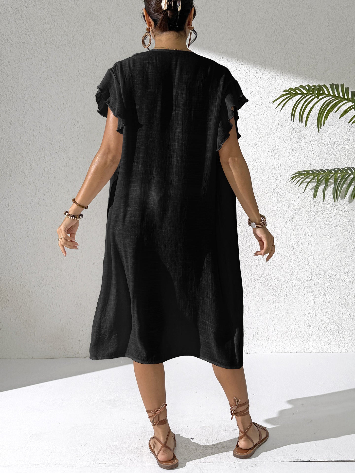 Womens Boho Crochet Beach Cover Up Dress Swimwear