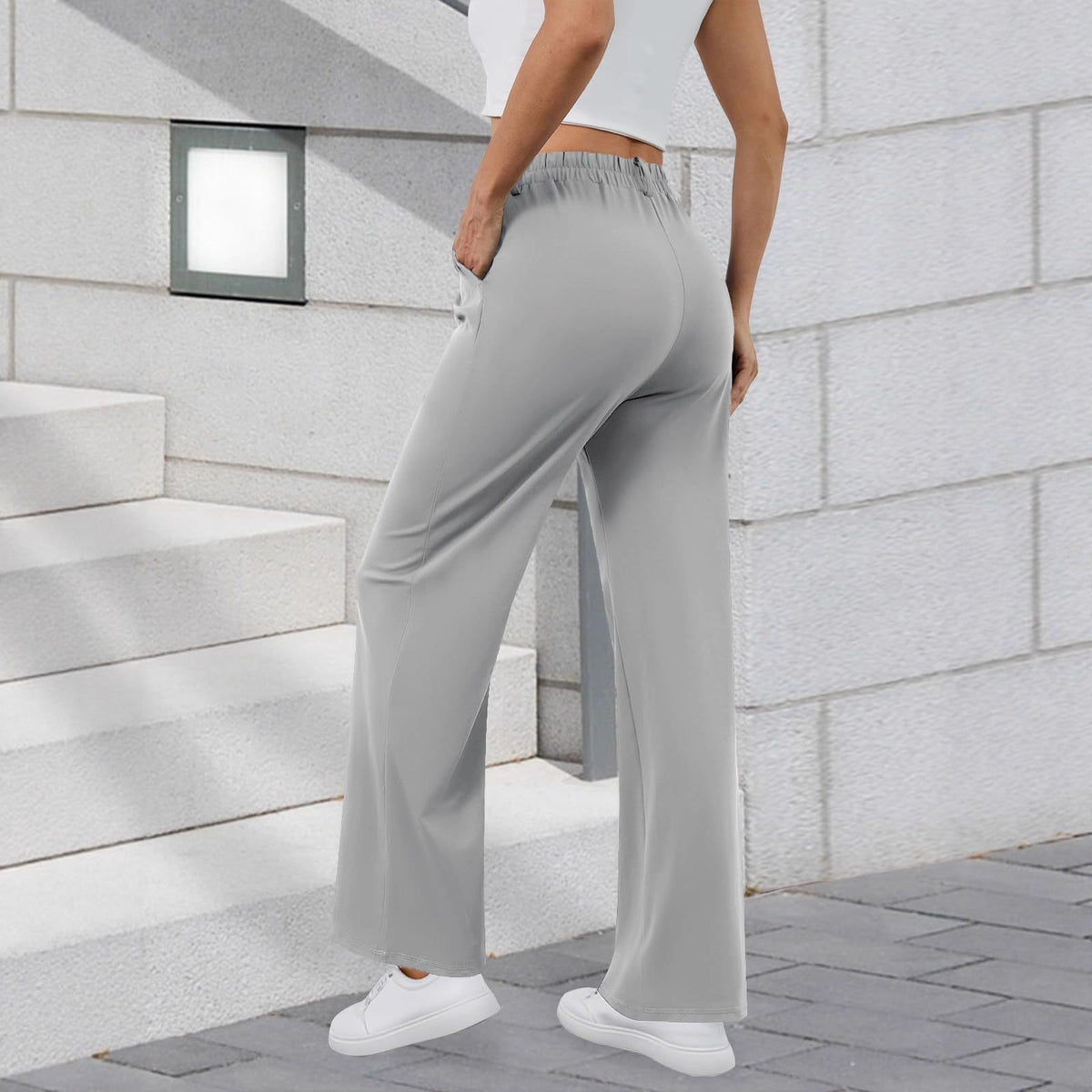 Women's High Waisted Wide Leg Work Pants Business Casual