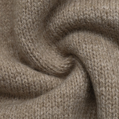 Solid Layered Knit Sweater Henley Neck Relaxed Fit