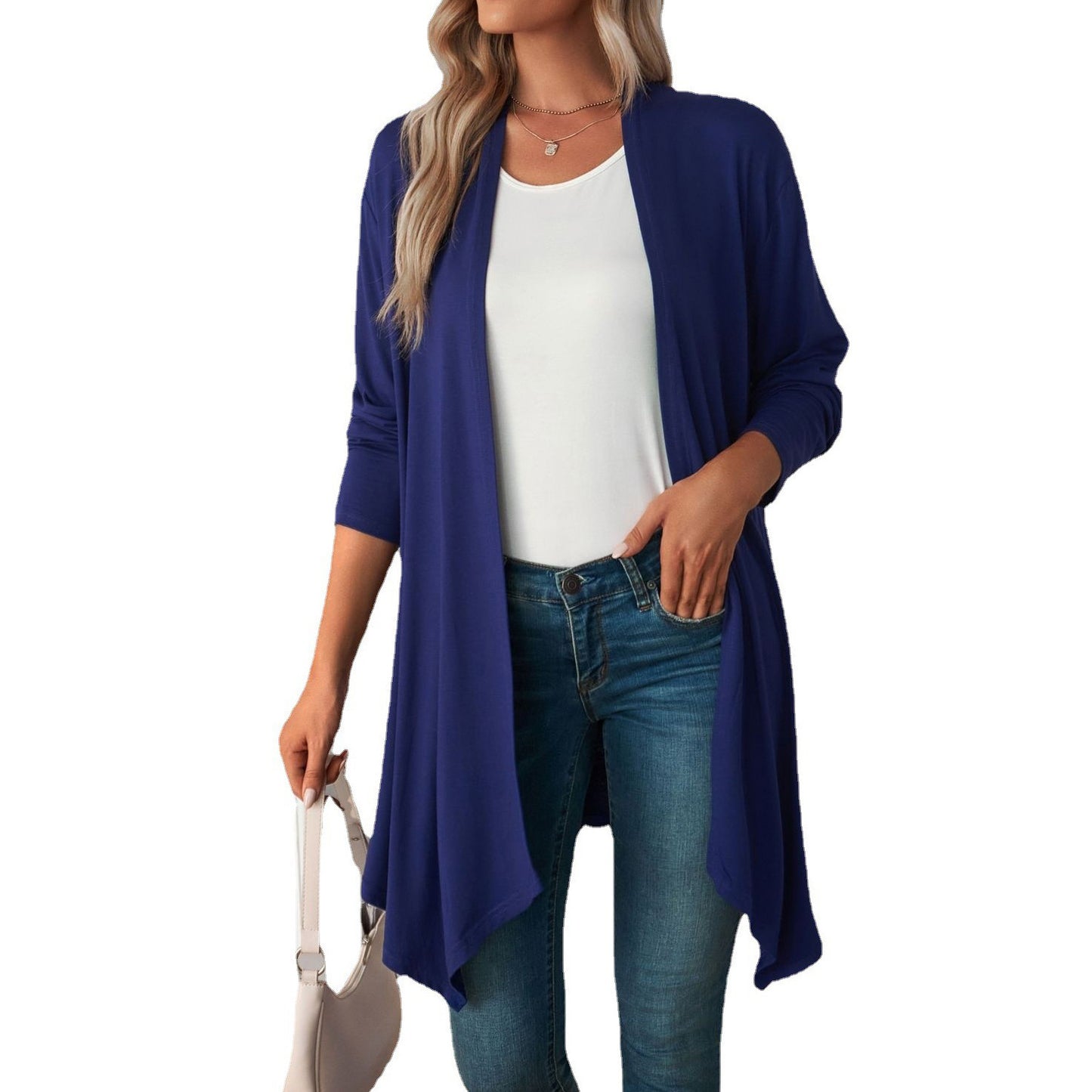 Women's Open Front Long Cardigan Lightweight Duster