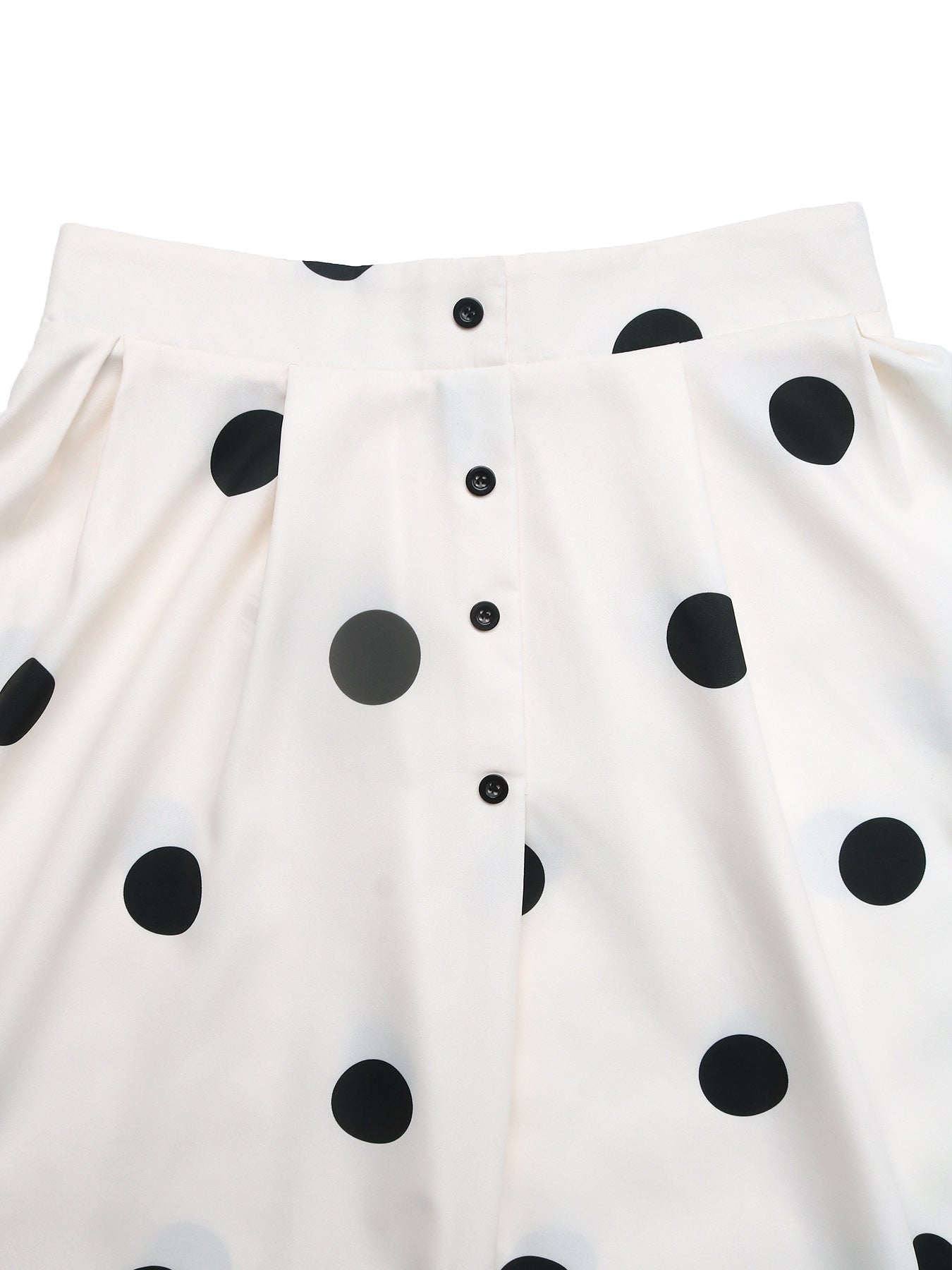 Polka Dot High Waist Midi Skirt French Vintage A Line Skirt