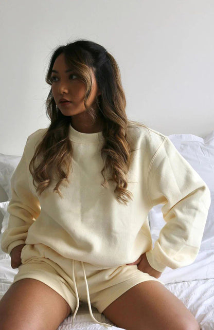 Women's Oversized Sweatshirt & Shorts Lounge Set