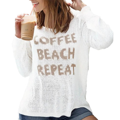 Women's Oversized Casual V-Neck Long Sleeve Top