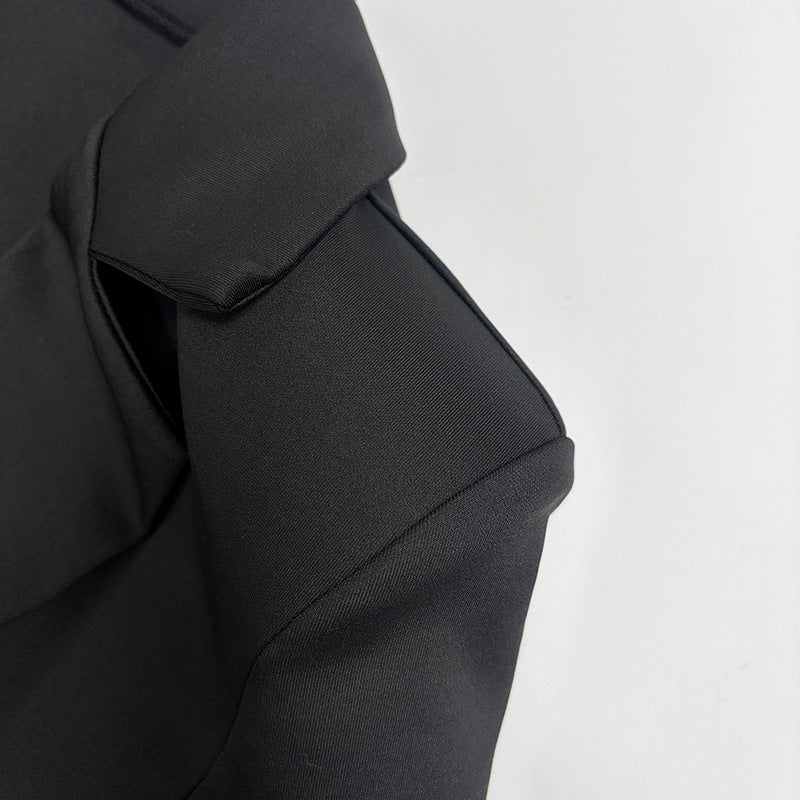 Sexy Deep V Long Sleeve Blazer Dress Bodycon Mini