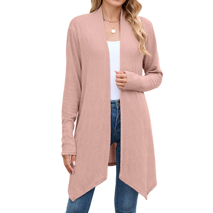 Women's Oversized Long Open Front Knit Cardigan Sweater