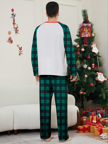 Santa Alphabet Parent-Child Printed Christmas Pajamas