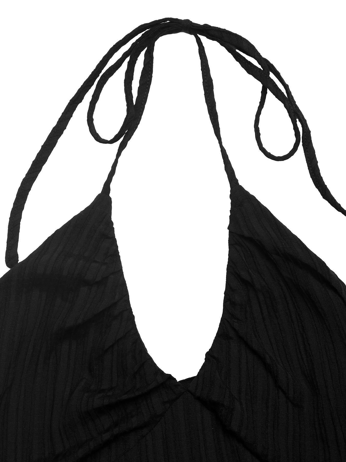 Color Block Halter Maxi Dress Tiered Resort Vacation Style
