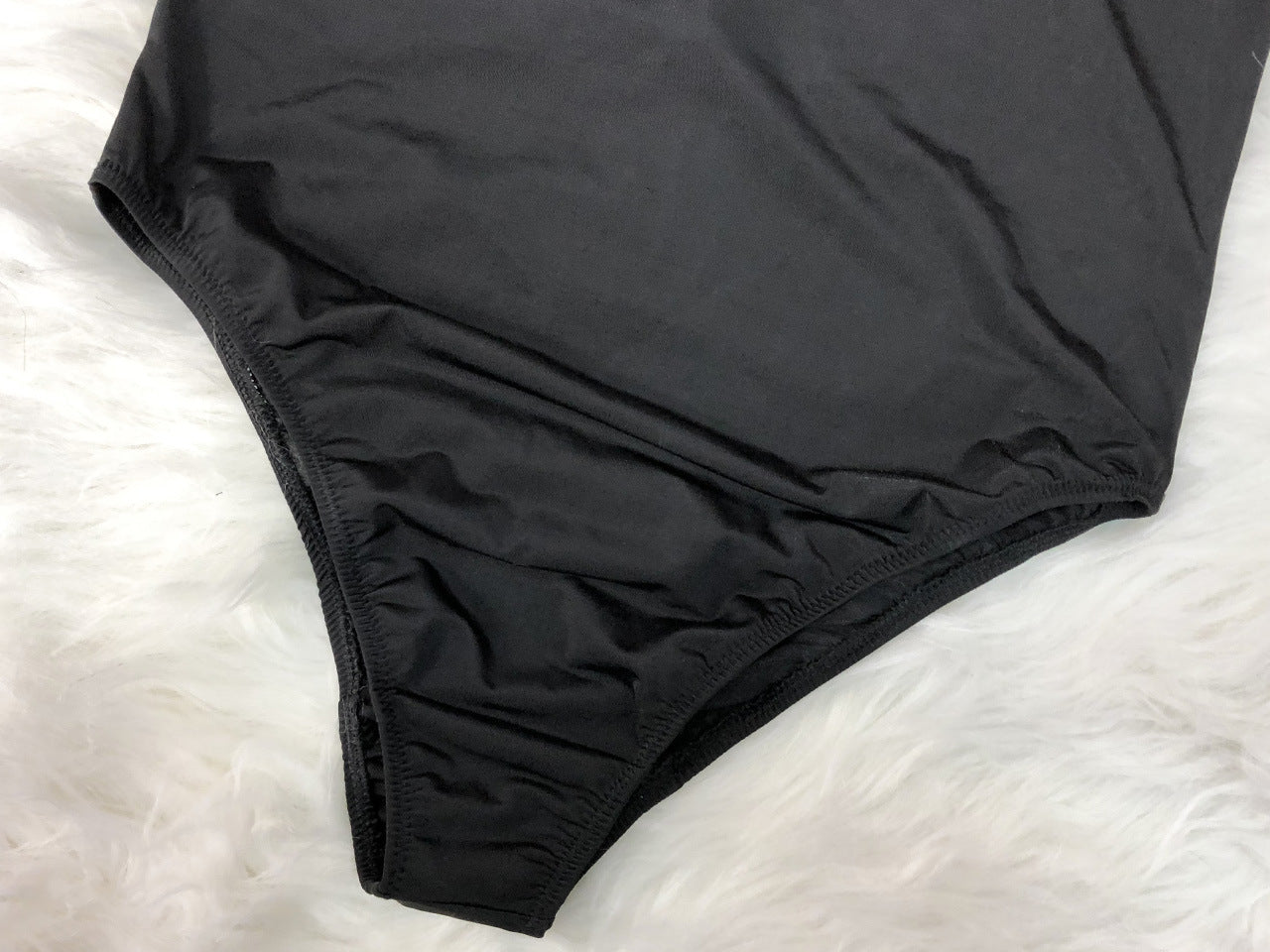 Long Sleeve Zip Front One Piece Swimsuit High Cut