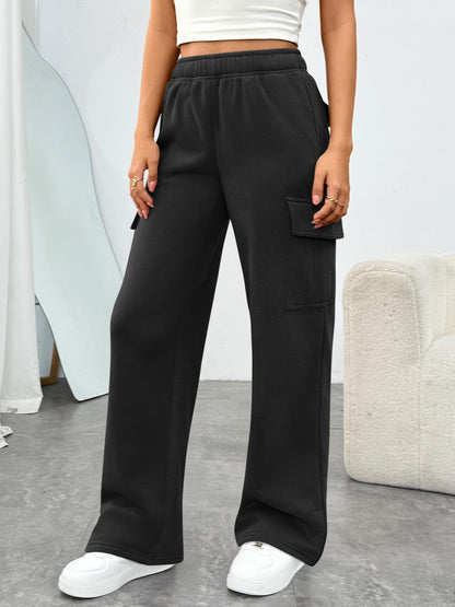 Women's High Waisted Wide Leg Cargo Pants