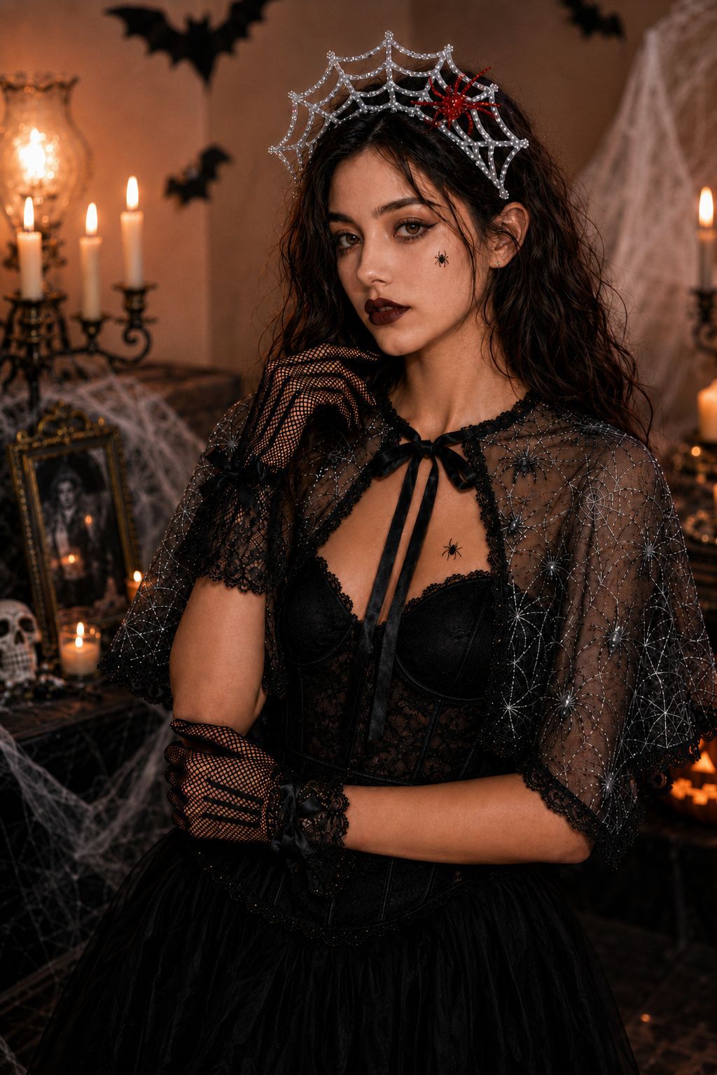 Spider Queen Halloween Costume Accessories Set