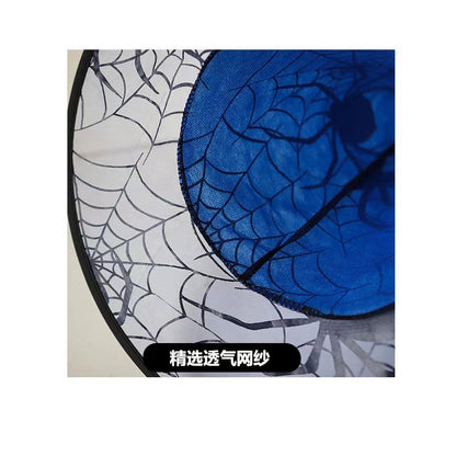 Halloween Witch Hat with Spiderweb Foil for Costumes