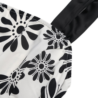 Boho Floral Maxi Dress Backless Tie Back Summer