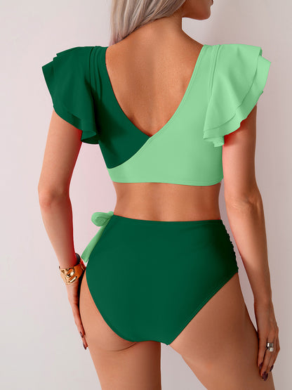 Women’s Bikini Swimsuit - High-Waisted Two-Piece Set