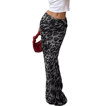 Leopard Print Bodycon Maxi Skirt