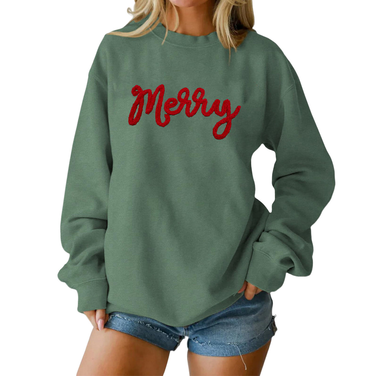 Women's Graphic Crewneck Sweatshirt Long Sleeve Casual