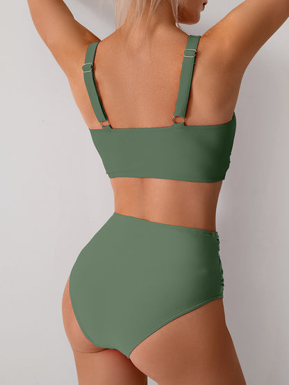 2025 New Women's High-Waisted Sexy Bikini Set Swimsuit