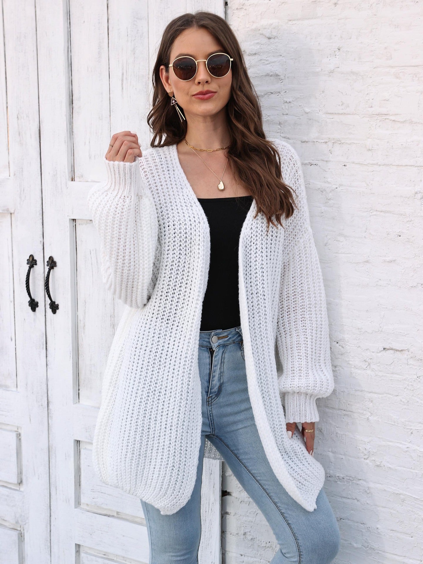 Women's Thick Coat Sweater Women's Cardigan Loose Lazy Style