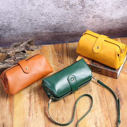Vintage PU Leather Doctor Crossbody Bag for Women