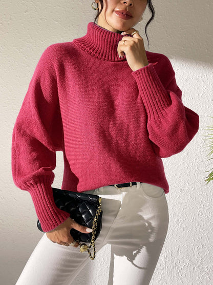 Women's Bottoming Shirt Autumn and Winter Casual Turtleneck Sweater