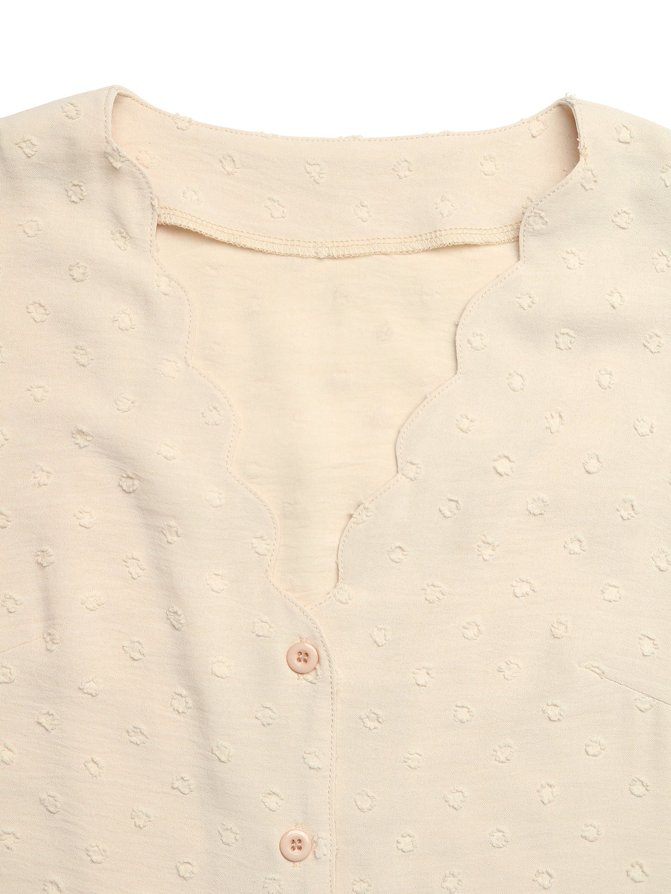 Solid V-Neck Flutter Sleeve Blouse Casual Everyday Top