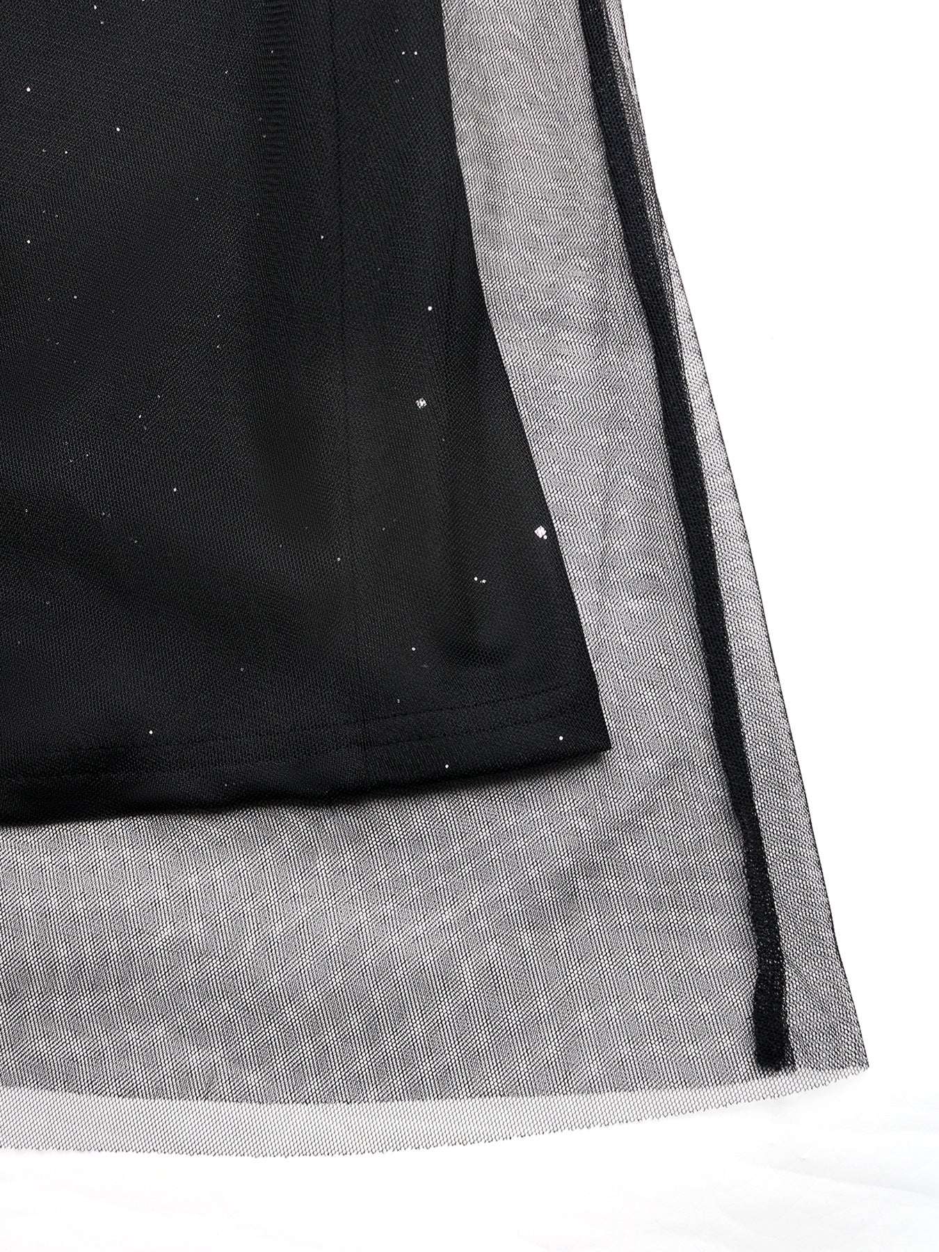 Elegant Black High Waist Maxi Dress for Travel & Party