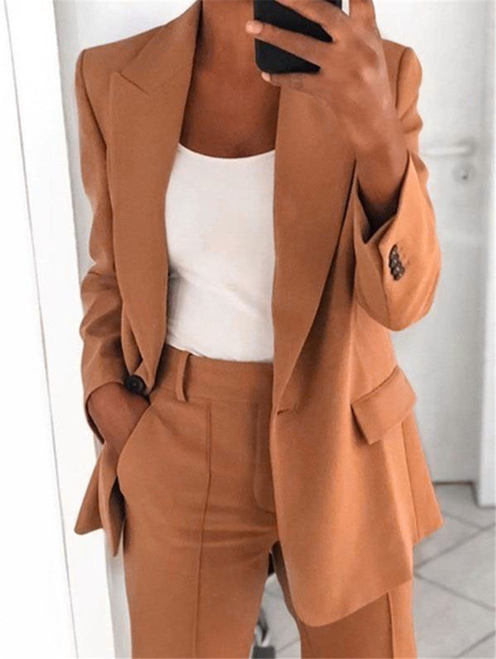 Women's 2 Piece Blazer Pants Set Business Casual Workwear