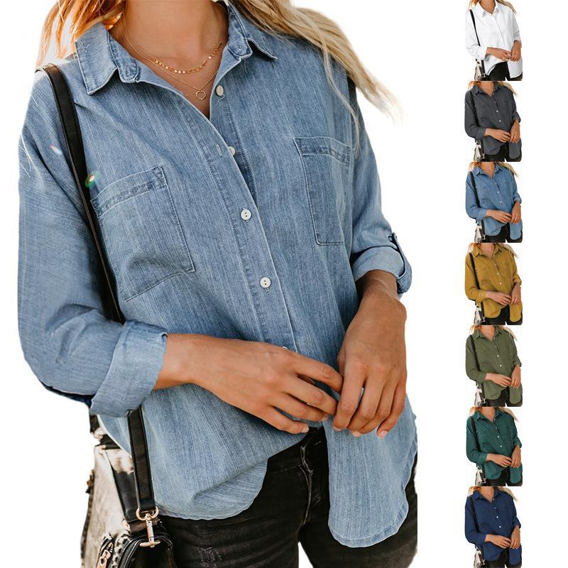 Women's Classic Long Sleeve Button Down Shirt