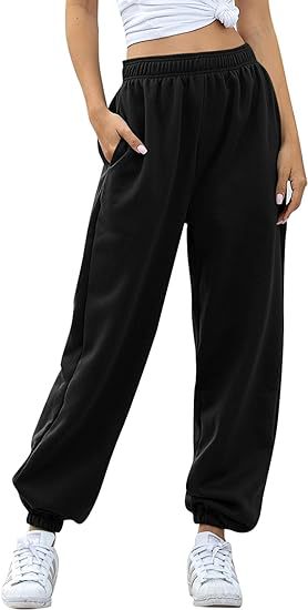 High Waist Loose Fit Sweatpants | Casual Jogger Pants Women