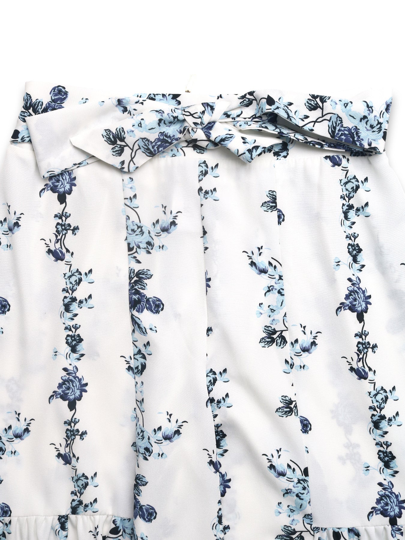 Bohemian Tie-Waist Wide Leg Pants Vacation Print Summer