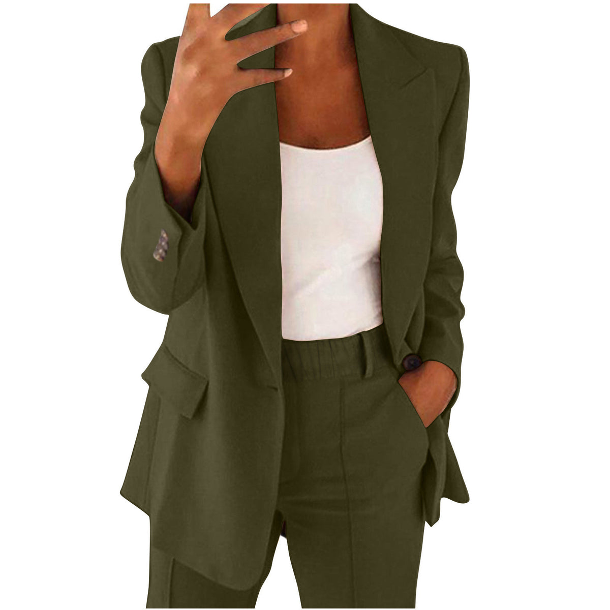 Women's 2 Piece Blazer Pants Set Business Casual Workwear