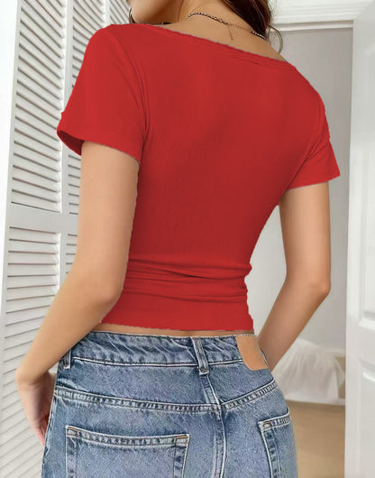 Korean Style Stripe T-Shirt & Pants Set – Casual Comfortable Fit