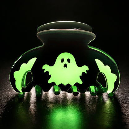 Halloween Glow in the Dark Pumpkin Ghost Claw Clips