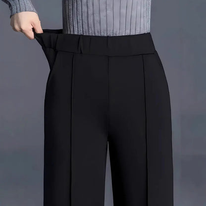 Women's High Waisted Wide Leg Dress Pants with Pockets