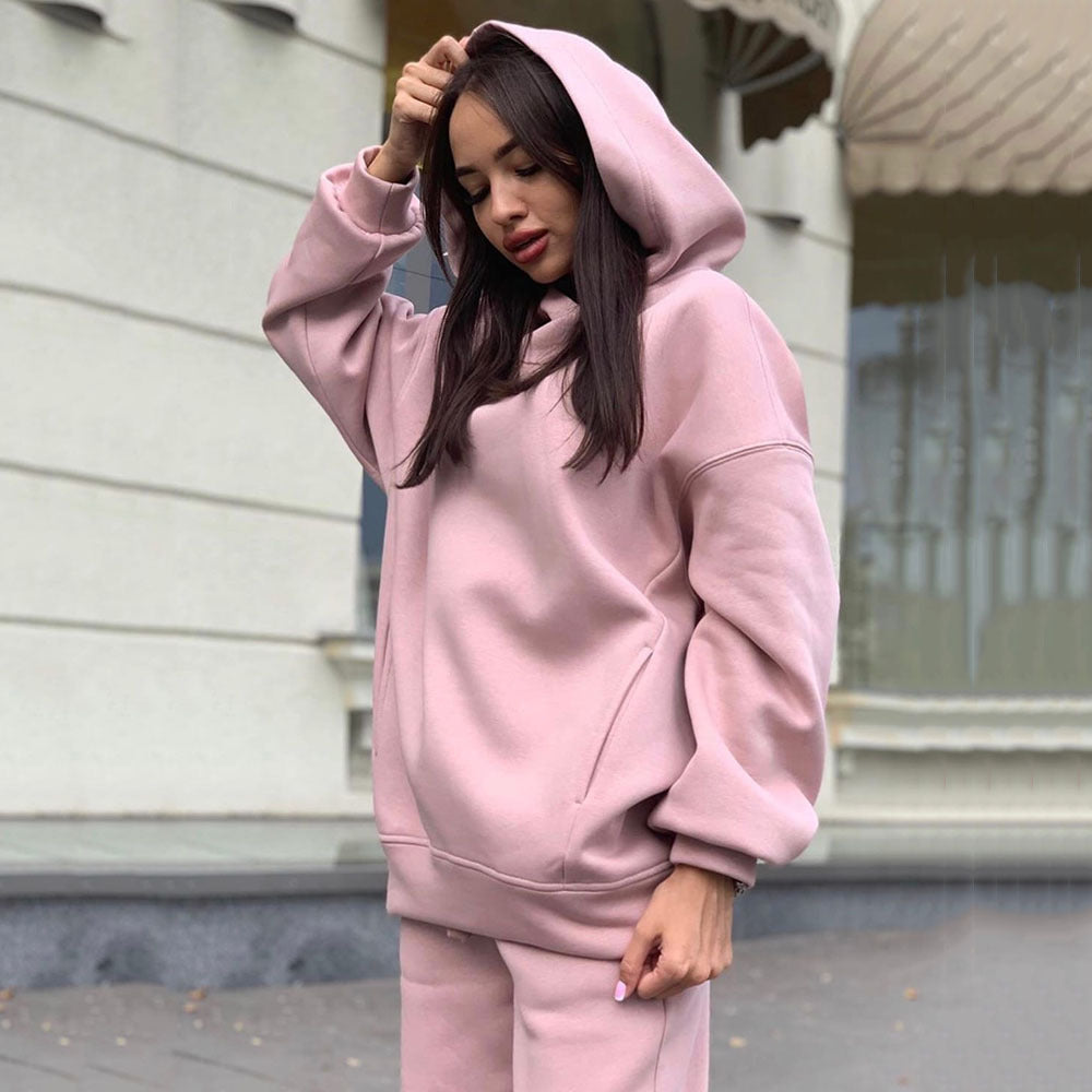 Women's Oversized Hoodie Jogger Set Casual Two Piece Outfit