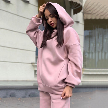 Women's Oversized Hoodie Jogger Set Casual Two Piece Outfit