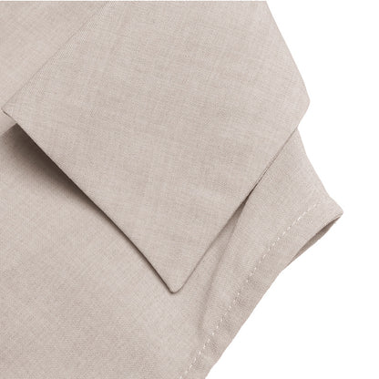 Linen Look Midi Dress Button Front Sleeveless Shirt