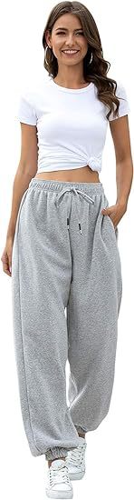 High Waist Loose Fit Sweatpants | Casual Jogger Pants Women