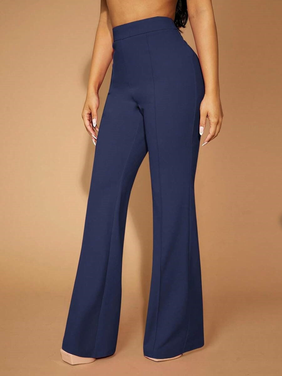 High Waist Straight Leg Pants | Women's Work Trousers