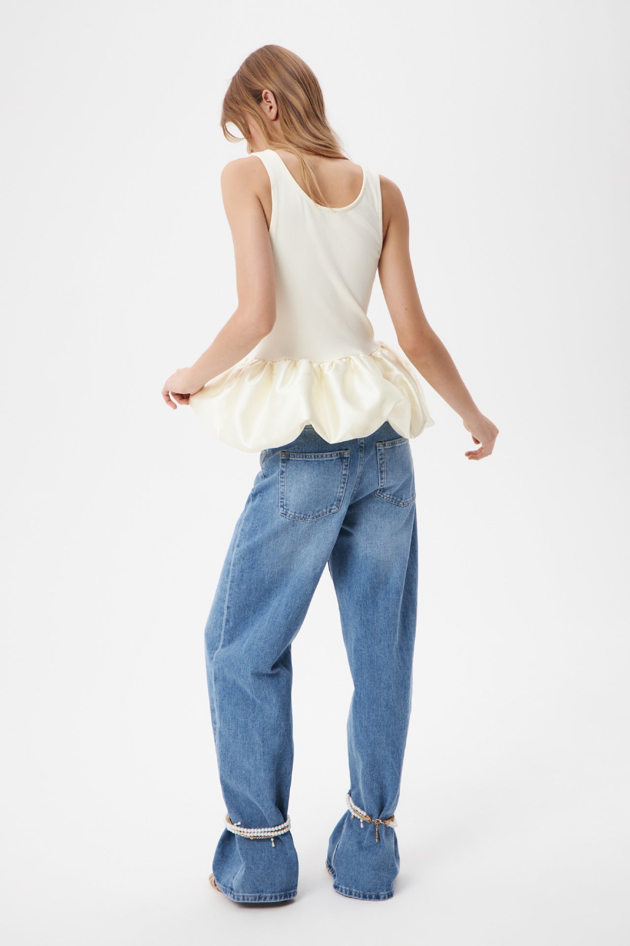 Sexy Modal Bubble Hem Tank Top – European Street Trend