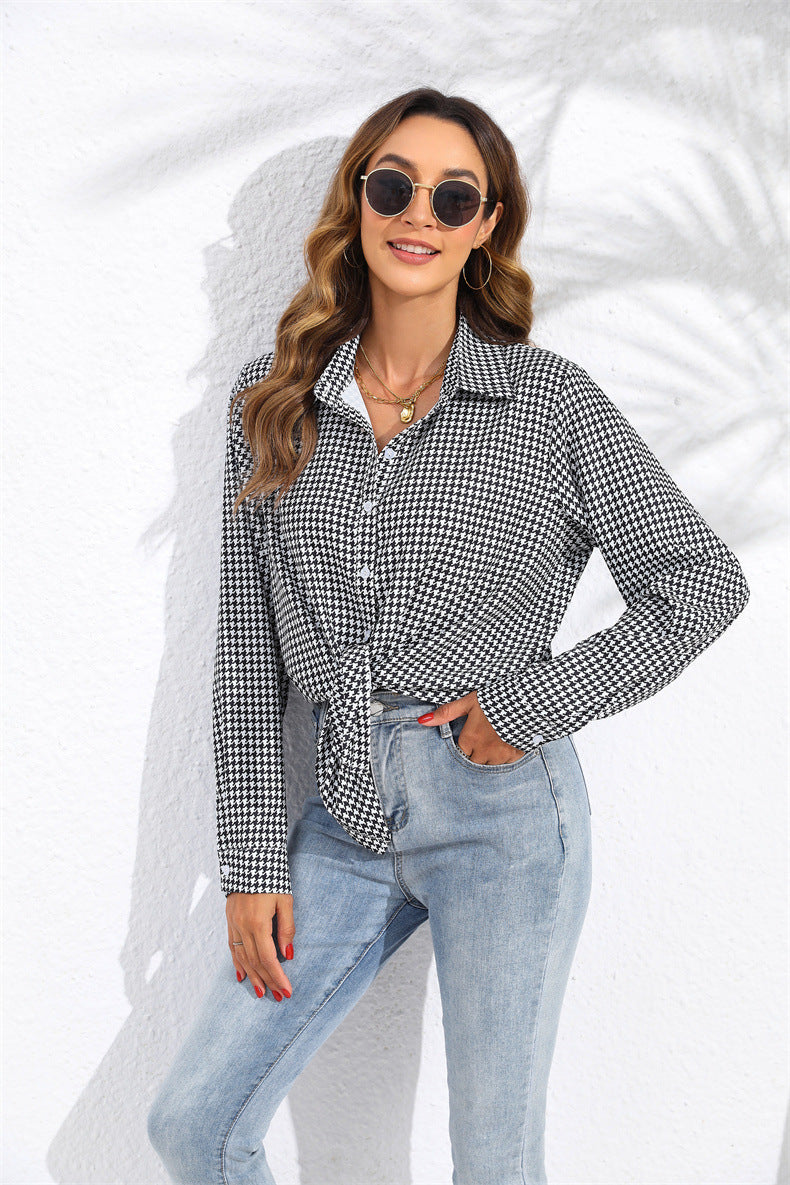 Women's Plaid Button Down Shirt Long Sleeve Casual