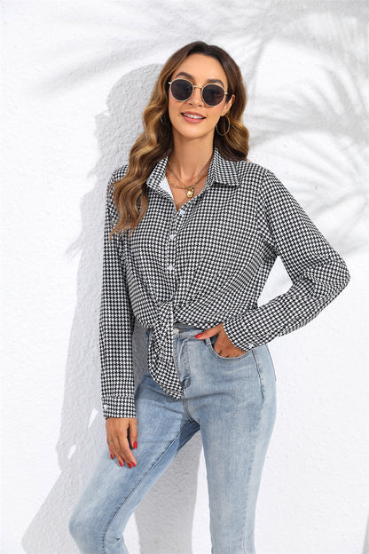 Women's Plaid Button Down Shirt Long Sleeve Casual