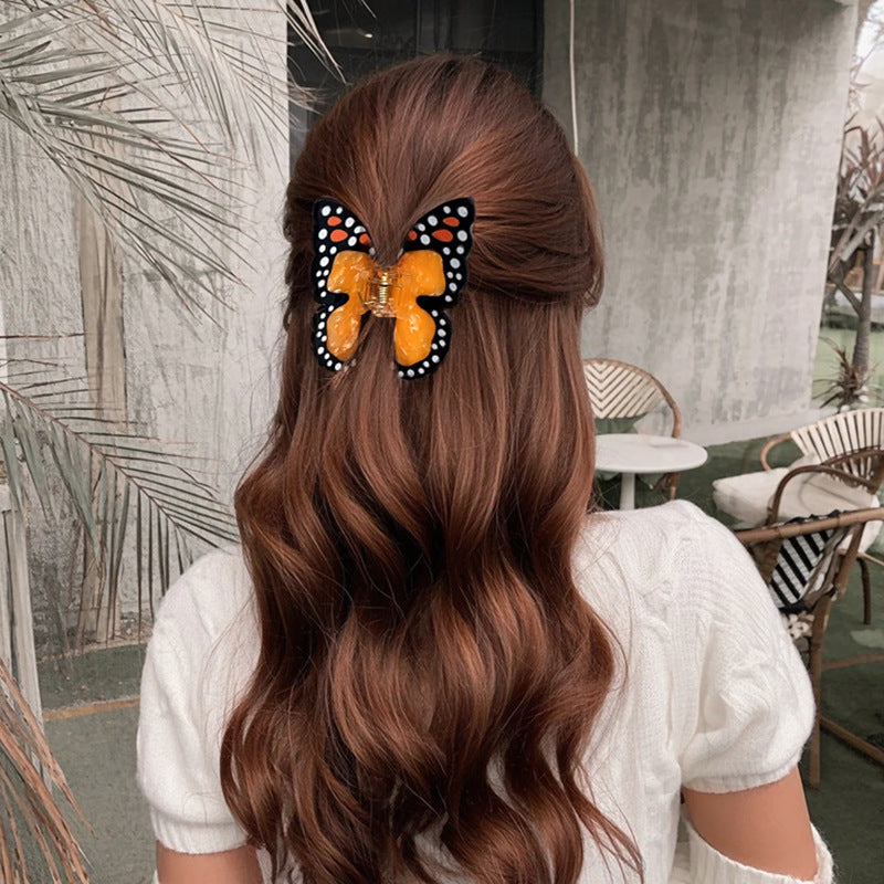Bee Butterfly Hair Claw Clip Medium Vacation Style