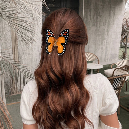 Bee Butterfly Hair Claw Clip Medium Vacation Style